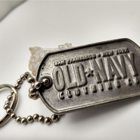 Vintage dog tag old navy keychain - Picture 2 of 3